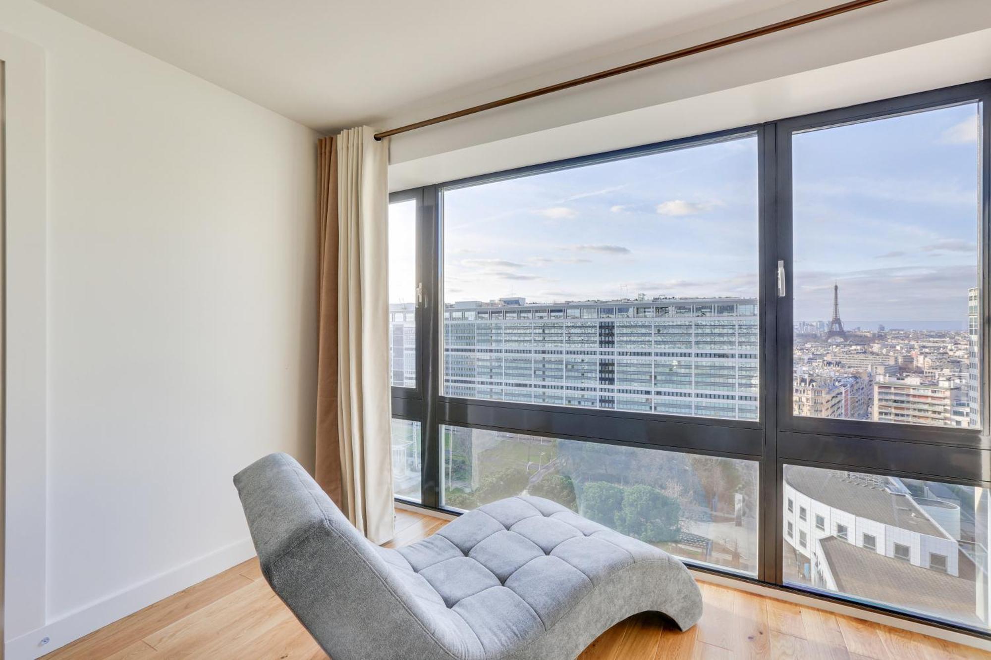 Paris Luxury Apartment 75M2 With Eiffel Tower View, 1 Min Metro, Parking Exterior foto