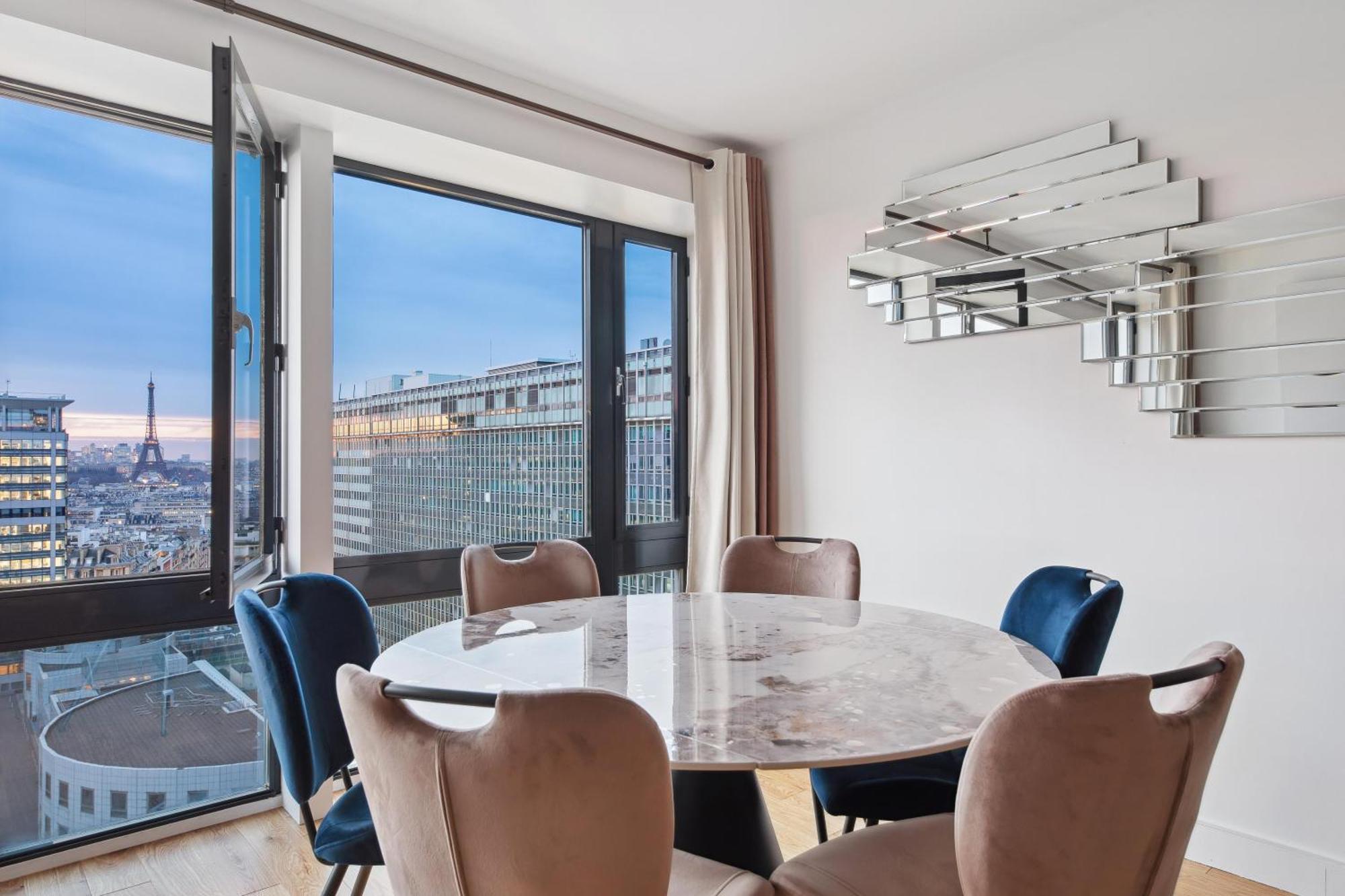 Paris Luxury Apartment 75M2 With Eiffel Tower View, 1 Min Metro, Parking Exterior foto
